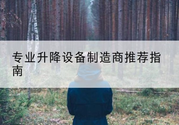 弥渡电动剪叉升降平台厂家-专业升降设备制造商推荐指南